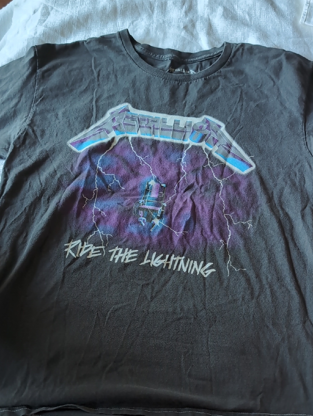 Metallica Ride The Lightning Graphic Tee - Black